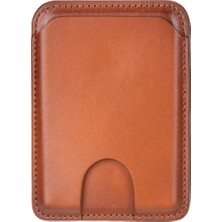 BloominBag Linea Warm Camel Phone Card Holder Deri Telefon Kartlık