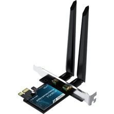 Veggieg AX1200 Wi-Fi 5 Alıcı ve Bluetooth 4.2 Adaptör 5db Dual Anten Pcıe Wifi Ağ Kartı