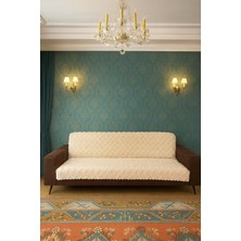 Lunga Vita Bohem Tarz Lüks Kaymaz Koltuk Örtüsü 175X220 Şönil Bohem Koltuk Kılıfı