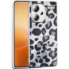 Gaappy Qep Xiaomi Redmi Note 13 Pro Plus 5g Gri Leopar Kılıf