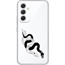 Manitoba Samsung Galaxy M14 Uyumlu Baskılı Yumuşak Silikon Şeffaf Telefon Kılıfı