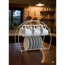 Aktaş Home Kahve Fincan Düzenleyici Askı Aparatı Fincan Askılığı Standı