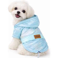 Turkuaz Su Geçirmeyen Içi Sıcacık Köpek Montu