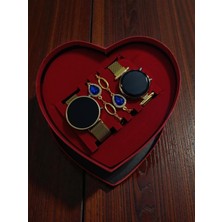 Hediye Kalp Çift Saat Set