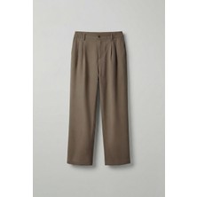 Erkek Baggy Fit Beli Lastikli Pantolon Kahverengi