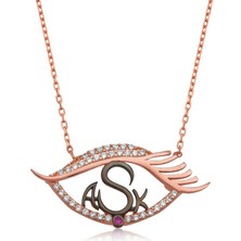 Katre46 925 Ayar Gümüş Gözümde Aşk Kadın Gümüş Kolye