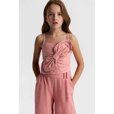 Nk Kız Çocuk Azra Crop 8-14 Yaş Gül Kurusu