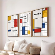 Pam Studio Bauhaus Geometrik Soyut Sanat Poster Seti 3’lü – Modern Minimalist Duvar Dekoru