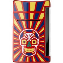 Bek Tobacco S.t. Dupont Minijet Puro Çakmak Los Muertos Kırmızı 10086