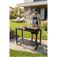 Fs Grup | Bahçe Mangal Masası, Mangallık – Entegre Izgaralı Çok Amaçlı Metal Masa