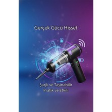 Tekvora 18000 Pa Mini Kablosuz Araç Süpürgesi | Güçlü Emiş ve Hava Üfleme | Şarjlı Taşınabilir Cihaz