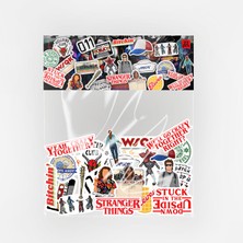 Baprile Stranger Things Sticker Paketi 23 Parça Kaliteli Su Geçirmez Etiket Seti