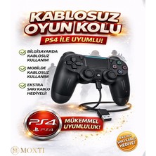 Moxti Ps 4 Joystick Tablet Telefon Pc Ps4 Uyumlu Titreşimli Oyun Kolu