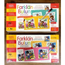 Hidden Objects Gizlenmiş Nesneleri Ara Bul ve Işaretle Yazılıp Silinebilir Kalem Hediyeli 2'li Set