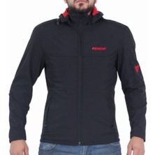 Venom Motosiklet Montu Jaws Soft Shell Siyah Erkek Motorcu Mont