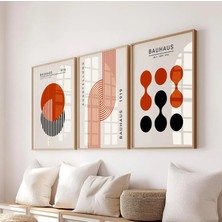 Pam Studio Bauhaus Tarzı 3’lü Poster Seti – Modern Geometrik Çizgiler, Minimalist Duvar Dekoru