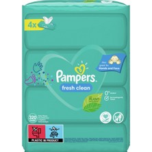 Aktif Bebek Prima Pampers Baby Yenidoğan Fresh Clean Islak Havlu 80X4 Adet (320 Yaprak)