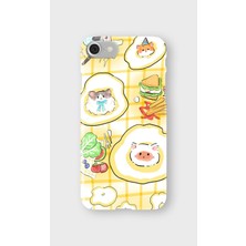 Lelia iPhone 7/8/se Uyumlu Baskılı Şeffaf Telefon Kılıfı | Koleksiyon: Snacktoon Delight