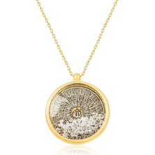 Katre46 Gümüş Gold Esmaül Hüsna Bayan Kolye