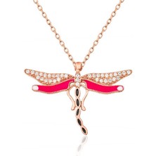 Katre46 Gümüş Yusufçuk Bayan Kolye