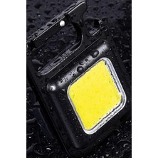 Gampus Güçlü Şarjlı LED Işıklı Kamp Lambası El Feneri Mıknatıslı, Tripod Uyumlu, 4 Fonksiyonlu Mod