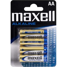 Maxell Lr6 4'lü Blıster Alkalin Pil-Maxell Lr6 4'lü Blıster Alkalin Pil