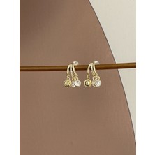 Lavanderopa Gold Renk Çelik Küpe