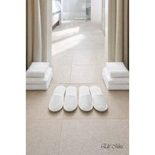 Elif Mira 100 Çift Noktalı Kaydırmaz Taban Tek Kullanımlık Otel Spa Terlik