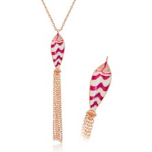 Katre46 ​925 Ayar Gümüş Püsküllü Balık Kadın Gümüş Kolye