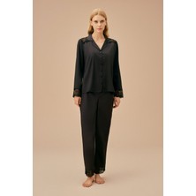 Suwen Pansy Lace Maskülen Pijama Takımı