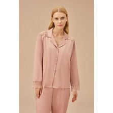 Suwen Pansy Lace Maskülen Pijama Takımı