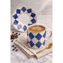 Ayzem Star New Bone 6 Kişilik Kahve Fincan Takımı 90ml - Hediye Kutulu