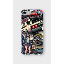 Lelia iPhone 6/6s Uyumlu Baskılı Şeffaf Telefon Kılıfı | Koleksiyon: Turboline Streetworks