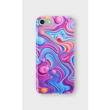 Lelia iPhone 6/6s Uyumlu Baskılı Şeffaf Telefon Kılıfı | Koleksiyon: Colorwave Flux