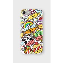 Lelia iPhone 6/6s Uyumlu Baskılı Şeffaf Telefon Kılıfı | Koleksiyon: Snacktoon Delight