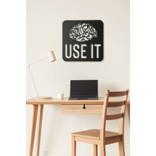 Evsay Use It Duvar Dekoru Tablo Mdf Ahşap Lazer Kesim Duvar Panosu 25*25