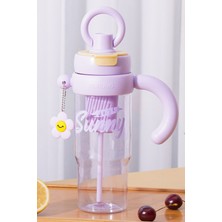 Valletta Portosino Bpa Içermez Kolay Taşınabilir Detoks Bölmeli Su Matarası 1200ML (1.2l) Mor