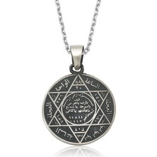 Katre46 ​gümüş Süleyman Mührü Kolye