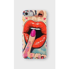 Lelia iPhone 6/6s Uyumlu Baskılı Şeffaf Telefon Kılıfı | Koleksiyon: Queenmode Femme