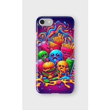 Lelia iPhone 7/8/se Uyumlu Baskılı Şeffaf Telefon Kılıfı | Koleksiyon: Snacktoon Delight