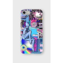 Lelia iPhone 6/6s Uyumlu Baskılı Şeffaf Telefon Kılıfı | Koleksiyon: Neondream District
