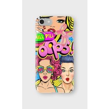 Lelia iPhone 7/8/se Uyumlu Baskılı Şeffaf Telefon Kılıfı | Koleksiyon: Queenmode Femme