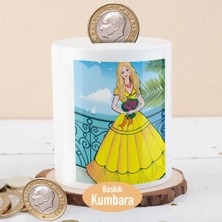 Asilmeydan Sarı Saçlı Güzwl Kız Baskılı Para Birikim Kumbarası -A49BC676