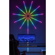 Gampus 300+ Animasyonlu Bluetooth, Sese Duyarlı LED Işık Odanızı Özelleştirin 256 LED Özel Gün Party LED