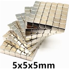 Hdg Neocube 5mm Küp Mıknatıs 216 Parça Neodyum Mıknatıs Hobi Seti -  Büyük Boy Küp 5X5X5 mm