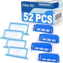 Hepta Collection Medihealer Dreamstation 1 ile Uyumlu 52 Parça Cpap Filtre Kiti, 22 Polen Filtresi, 22 Ultra Ince Fil