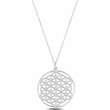 Katre46 ​​gümüş Yaşam Çiçeği Kolye