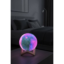 Gampus Galaksi Tasarımlı Stanlı Dekoratif LED Aydınlatma Samanyolu Çocuk Odası Ofis Masa Üstü Obje