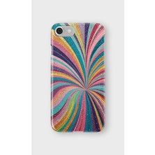 Lelia iPhone 7/8/se Uyumlu Baskılı Şeffaf Telefon Kılıfı | Koleksiyon: Colorwave Flux