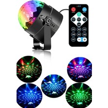Gampus Disko Topu Kumandalı Sese Duyarlı Bluetooth'lu LED Küre-Lazer Işıklı Çok Renkli Parti Işığı
